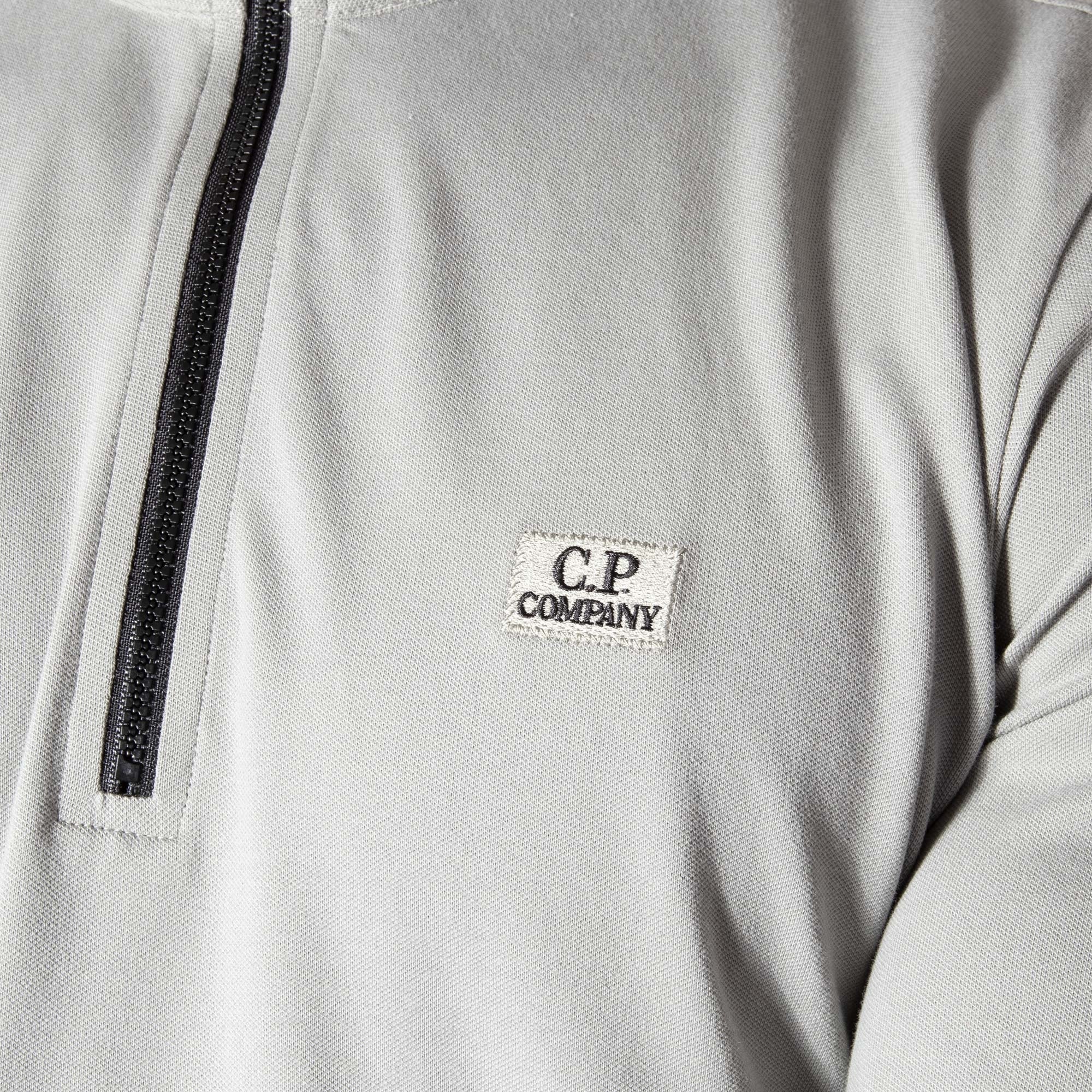 Stretch Piqué L/S 1/4 Zip Polo Shirt - Image 2