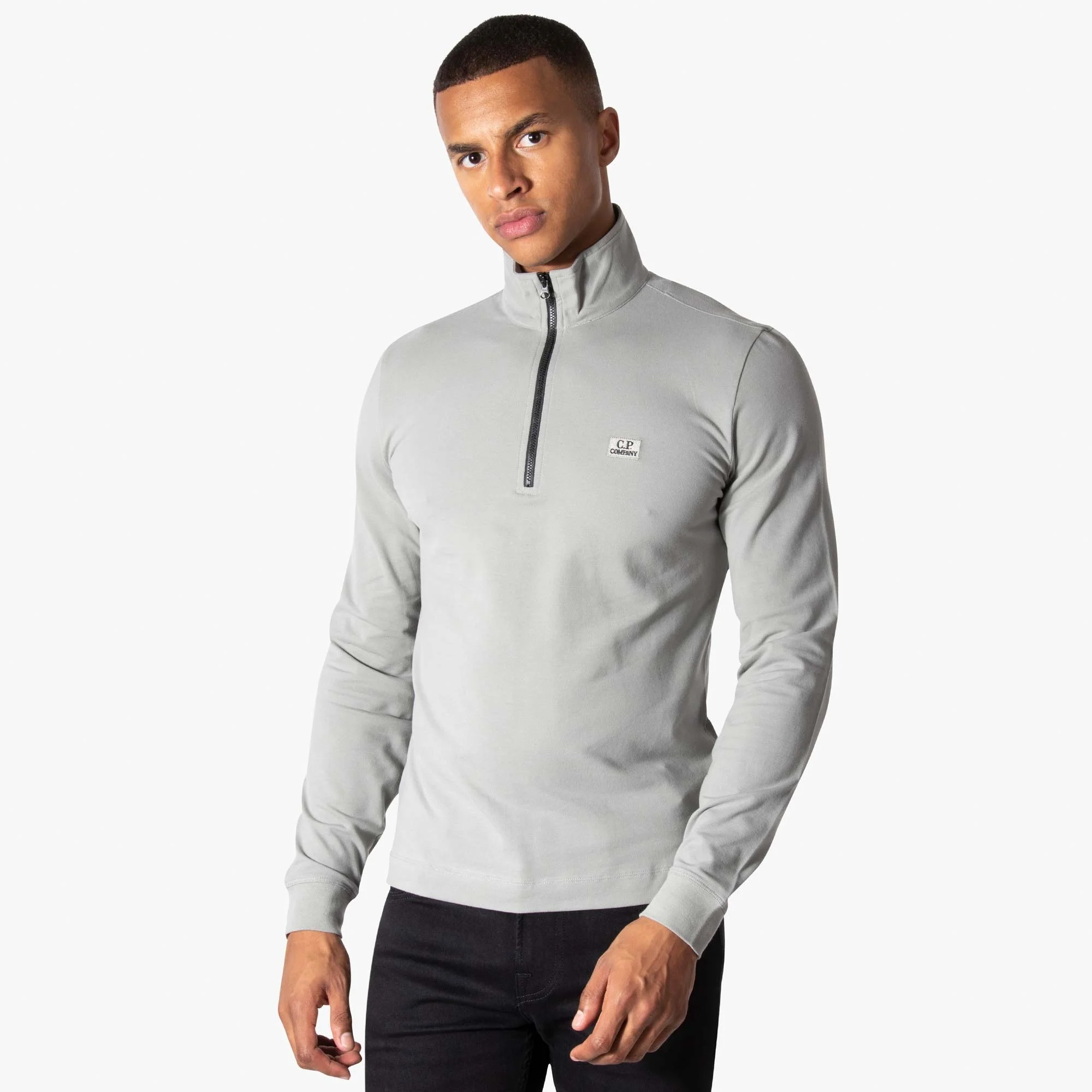 Stretch Piqué L/S 1/4 Zip Polo Shirt - Image 3
