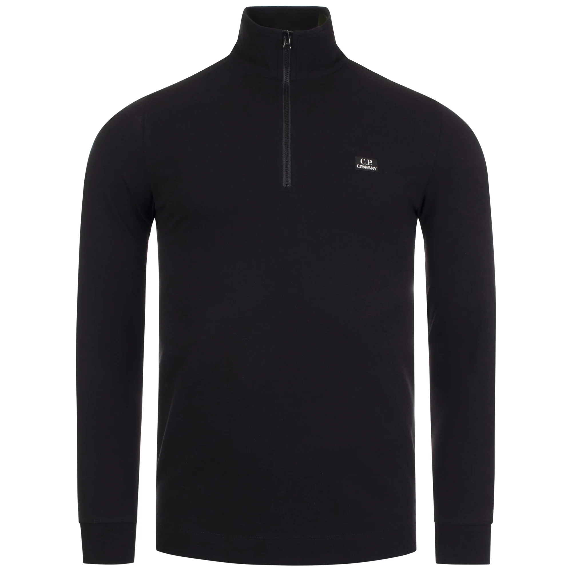 Stretch Piqué L/S 1/4 Zip Polo Shirt