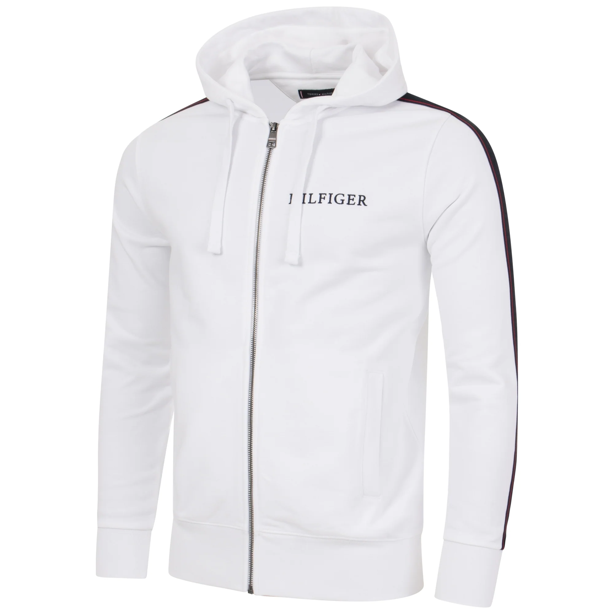 Taped Hilfiger Zip Through Hoodie