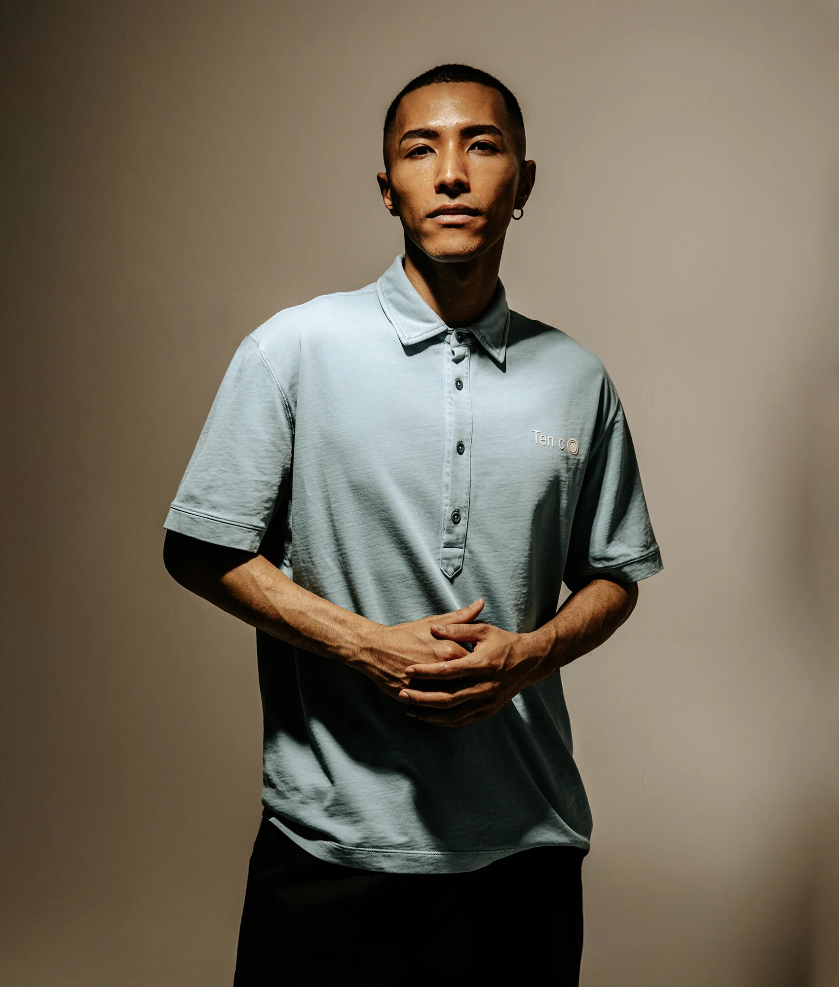 Mineral Garment Dyed Polo Shirt - Image 2