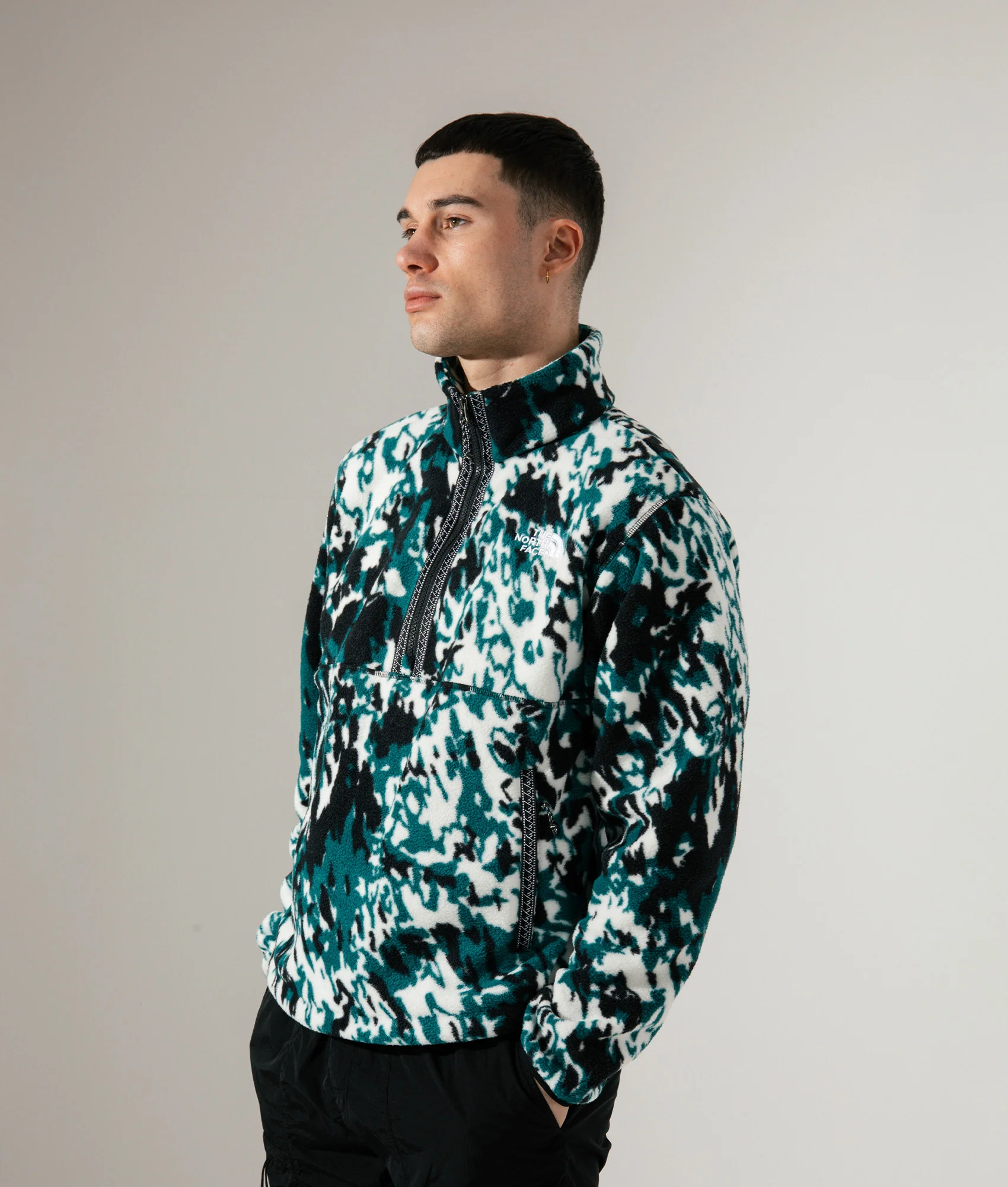 Relaxed Fit Quarter Zip Fleeski - Image 2