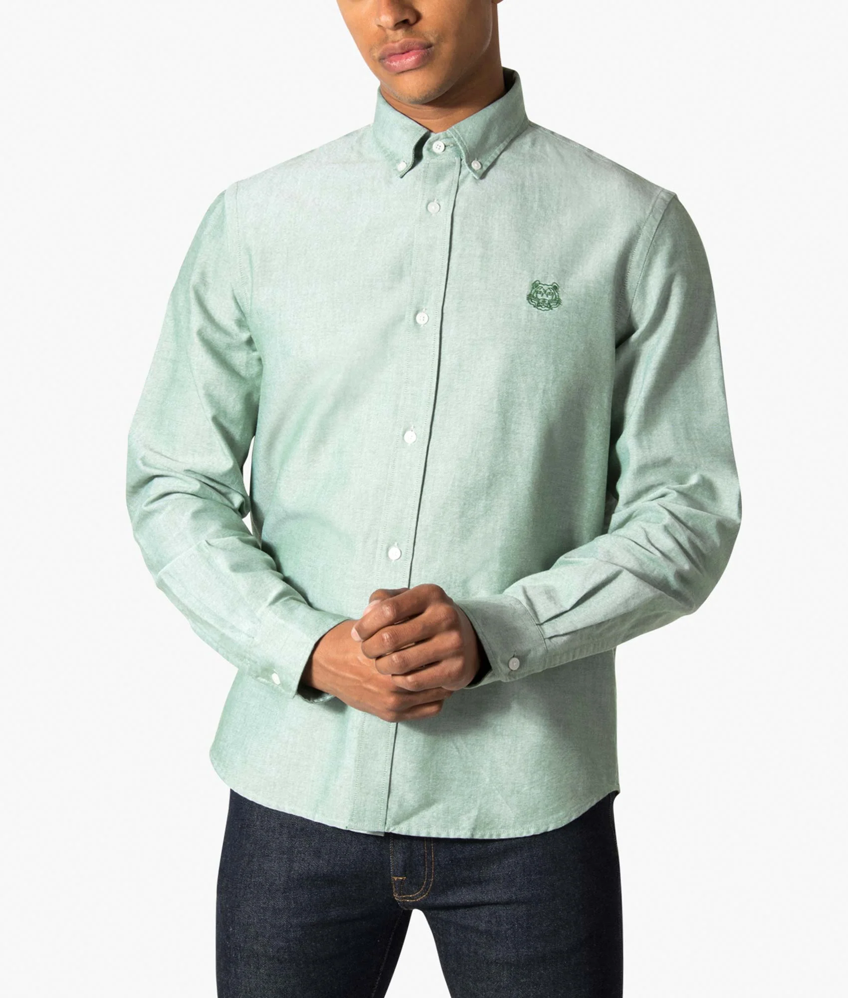 Tiger Crest Button Down Shirt