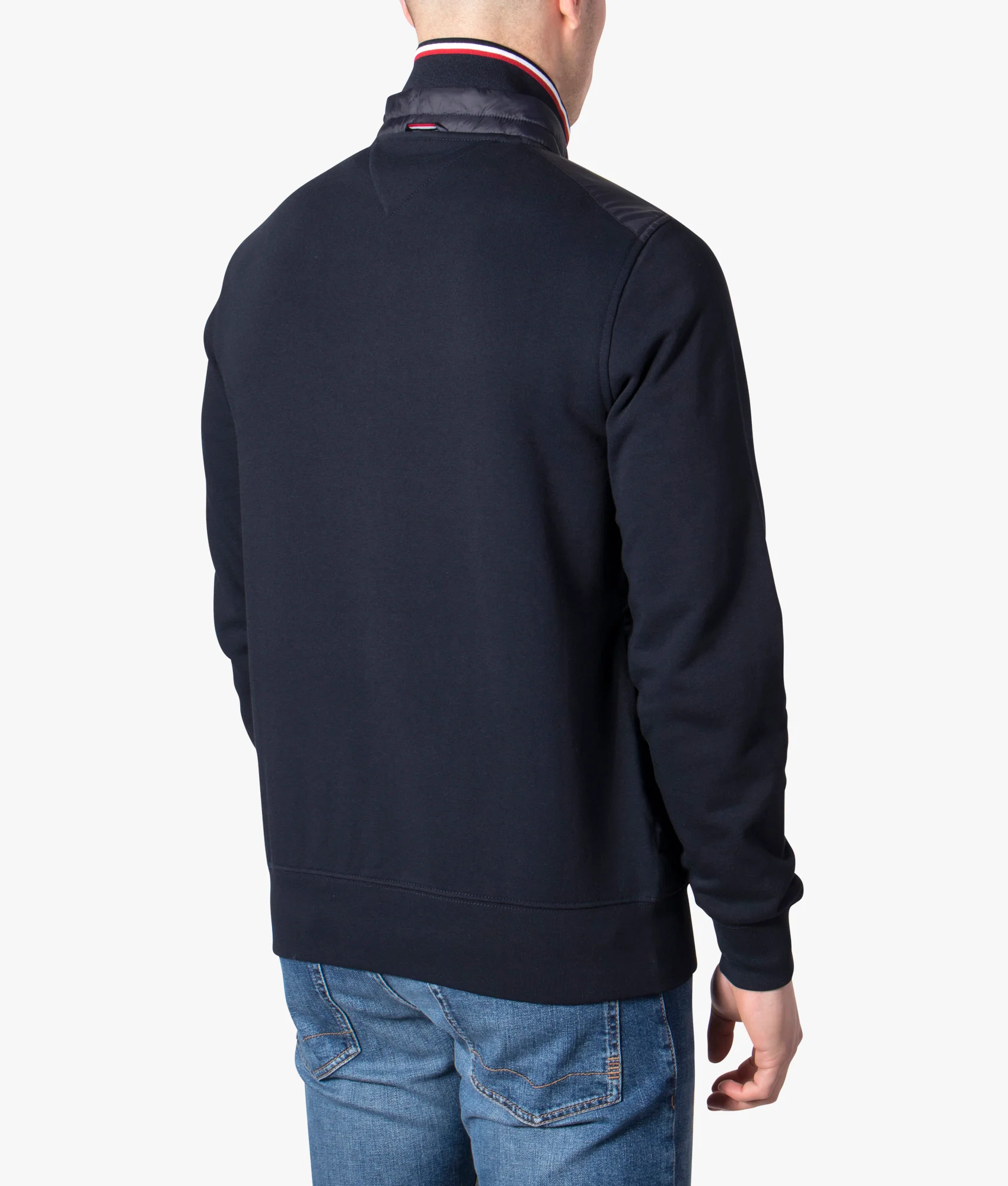 Mix Media Zip Through Hybrid Jacket - Image 2