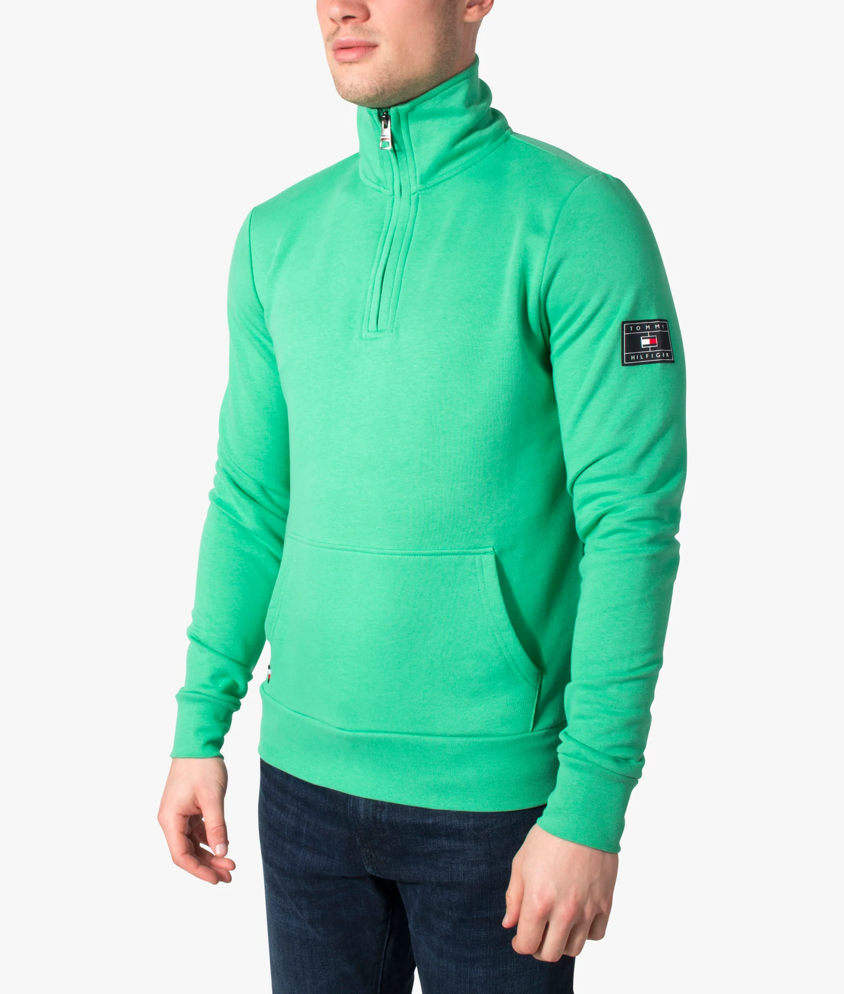 Half Zip Through Sweatshirt