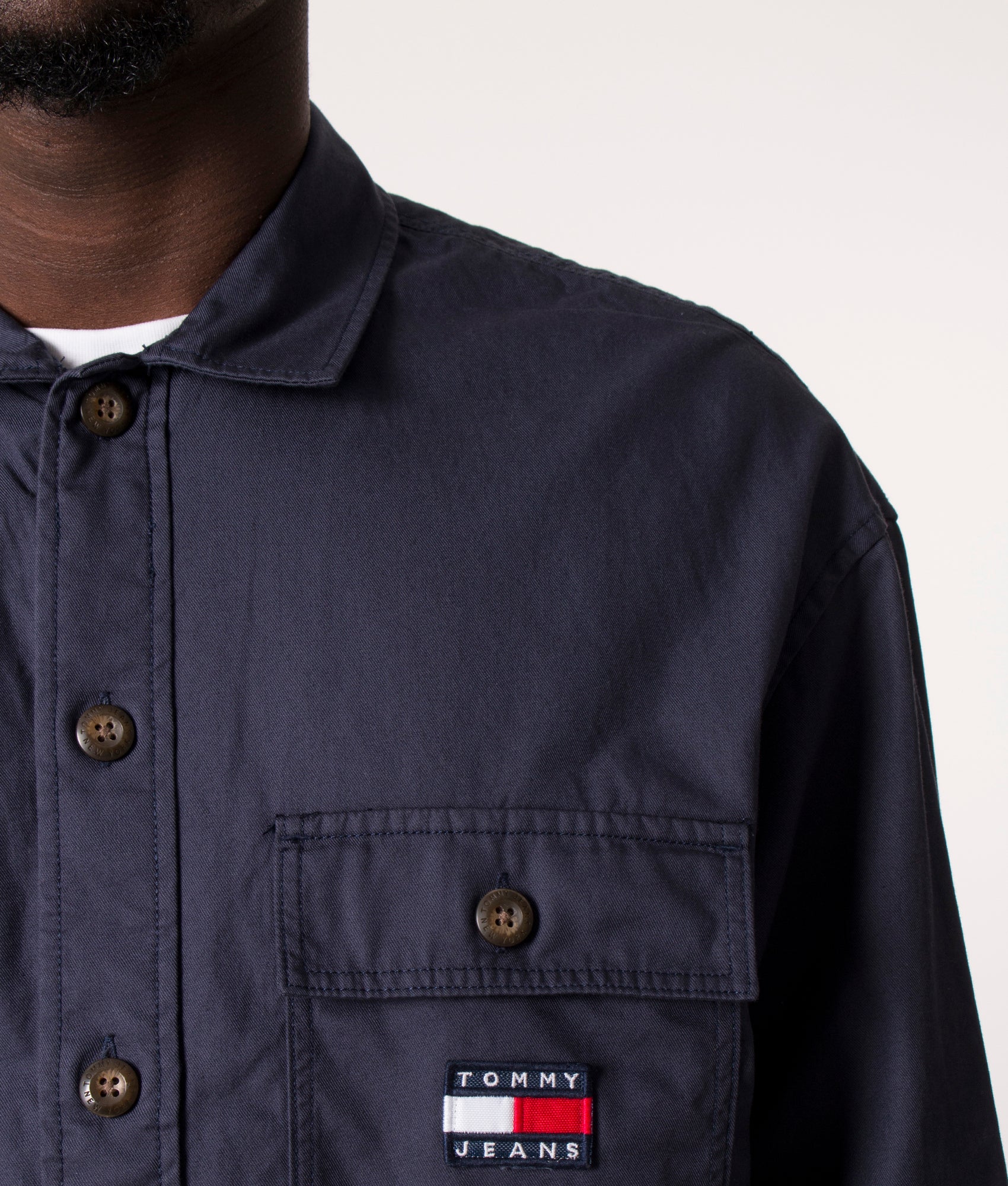 Classic Solid Overshirt - Image 2