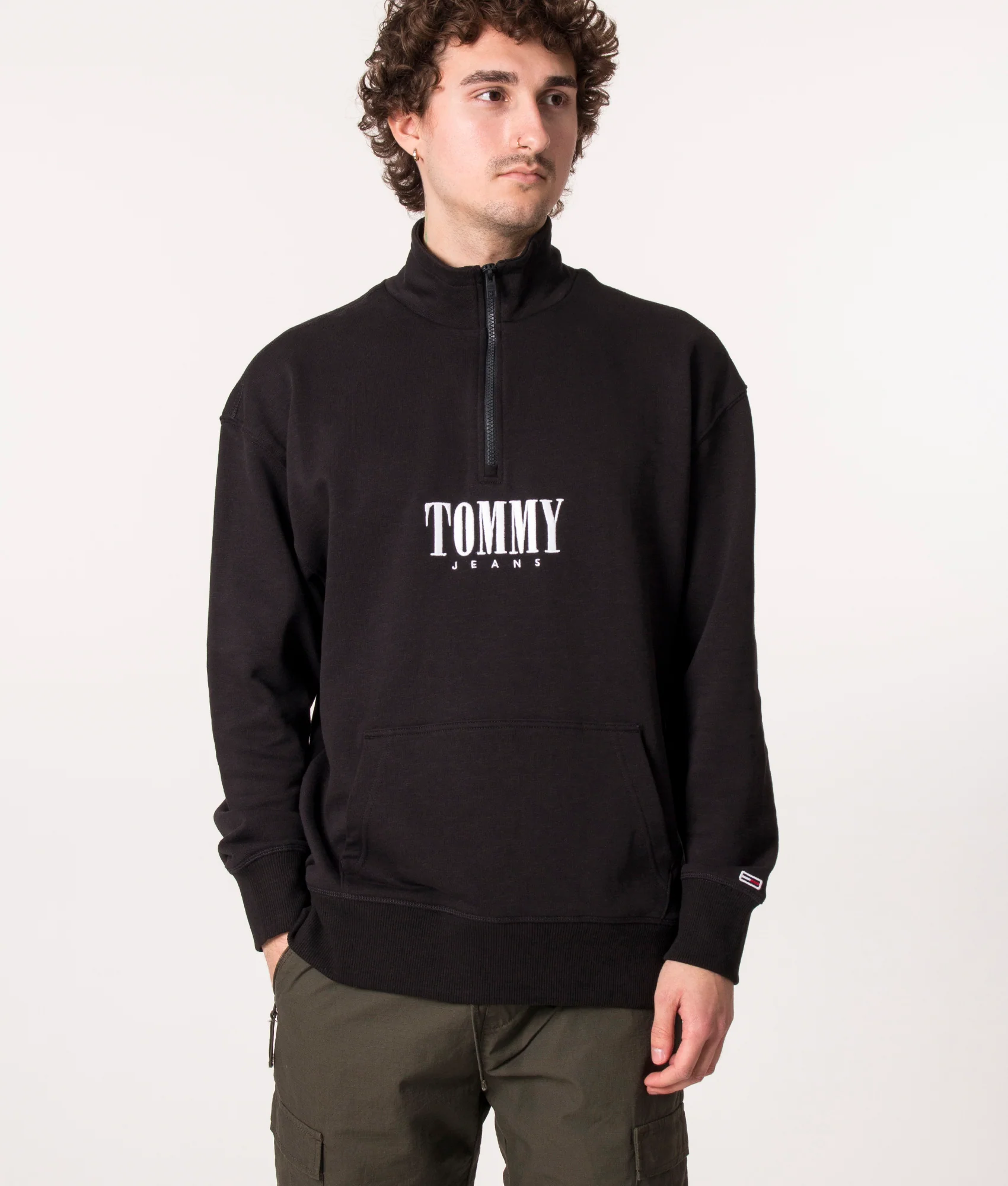 Relaxed Fit Quarter Zip Authentic Sweatshirt