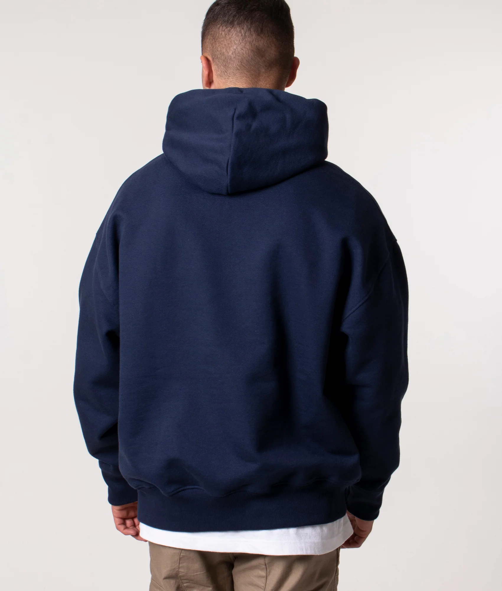 Relaxed Fit Badge Fleece Hoodie - Image 3