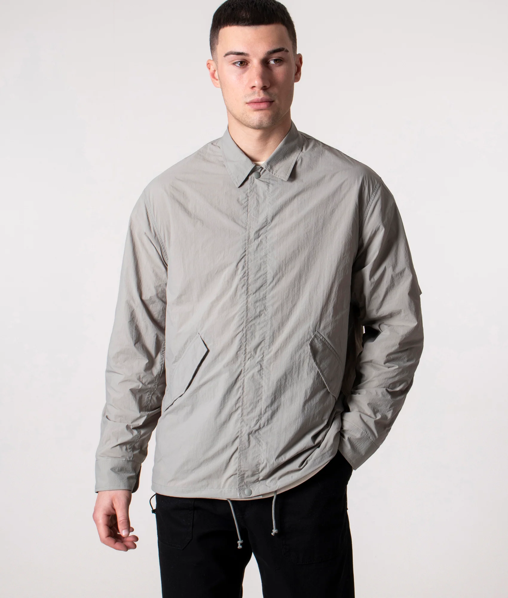 Relaxed Fit Fishtail Overshirt
