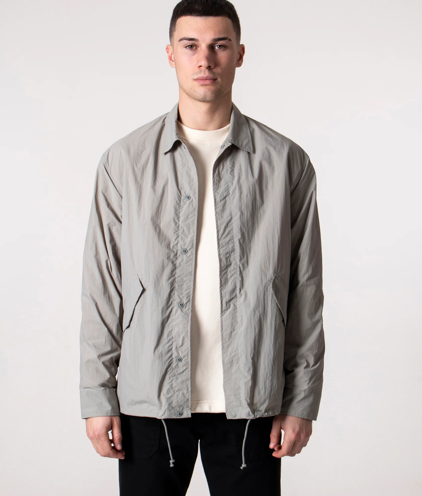 Relaxed Fit Fishtail Overshirt - Image 4