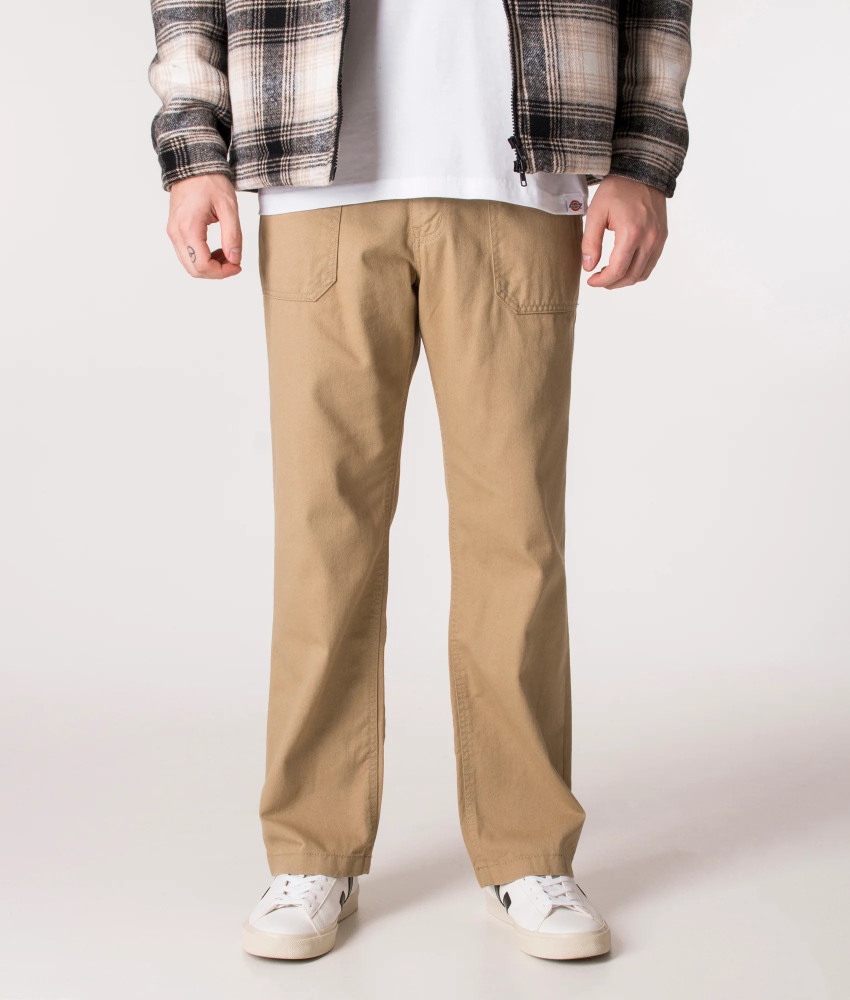 Straight Fit Cotton Fatigue Pants