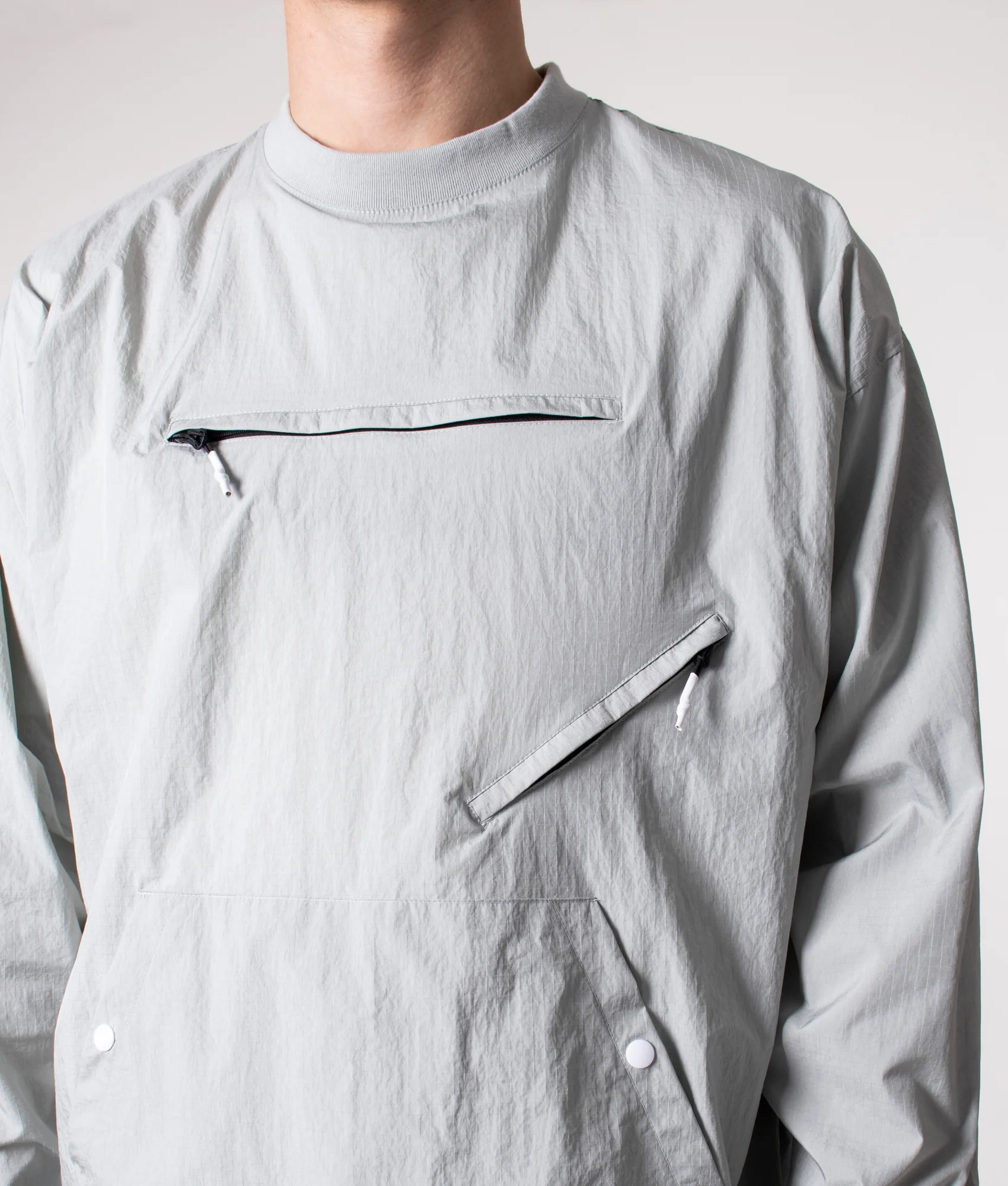 Relaxed Fit Long Sleeve Windbreak T-Shirt - Image 2