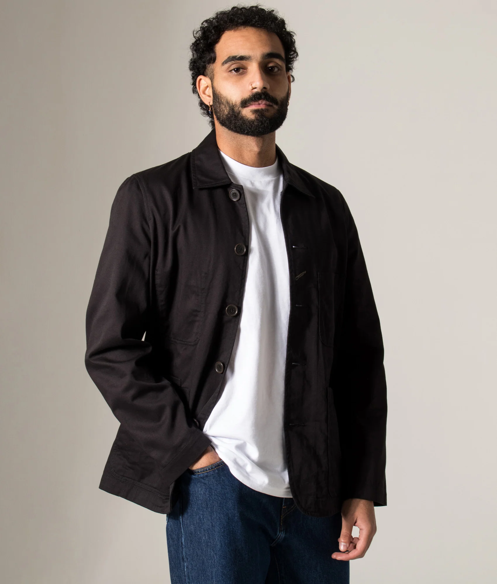 Twill Bakers Jacket - Image 2
