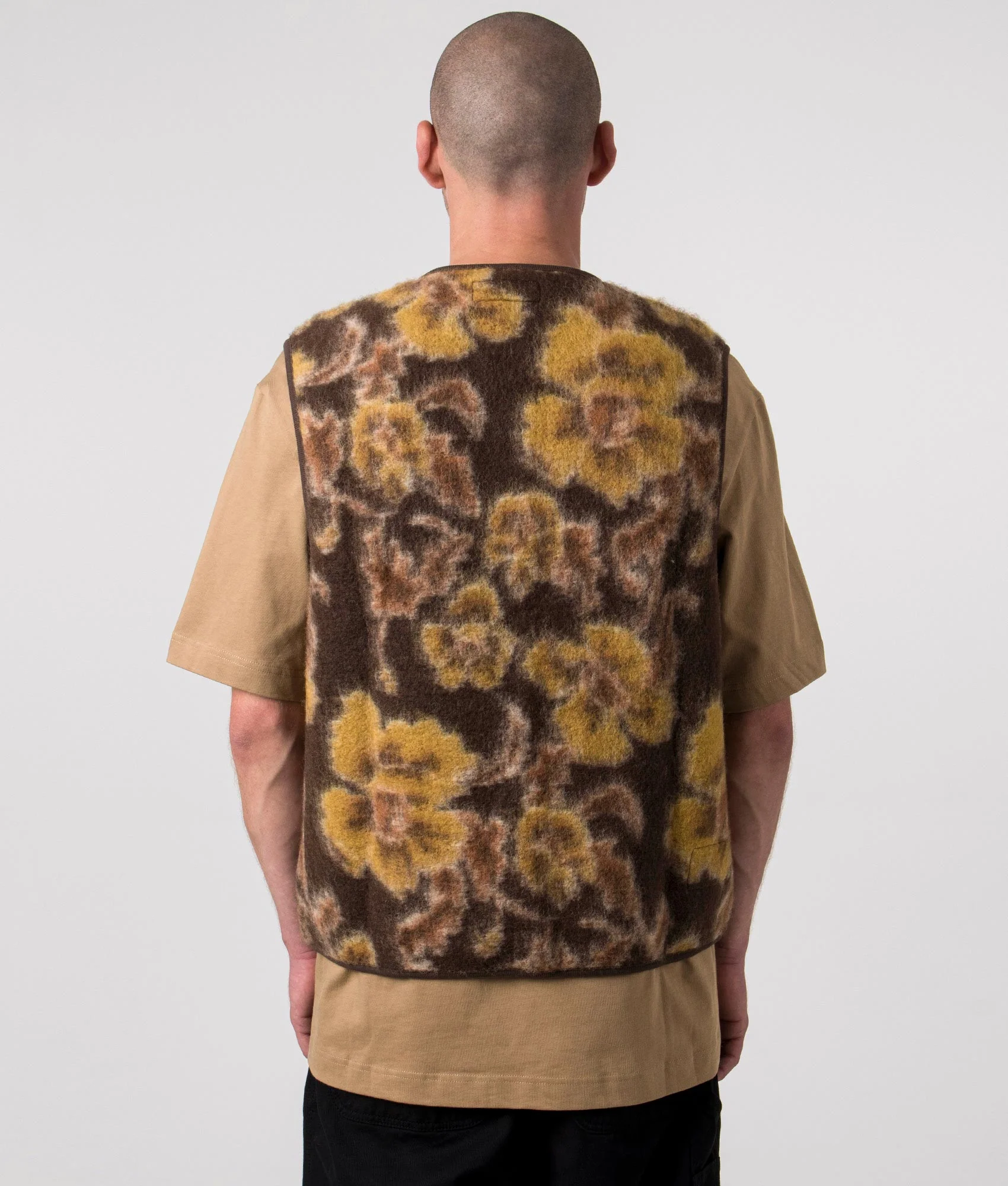 Flower Fleece Zip Gilet - Image 4