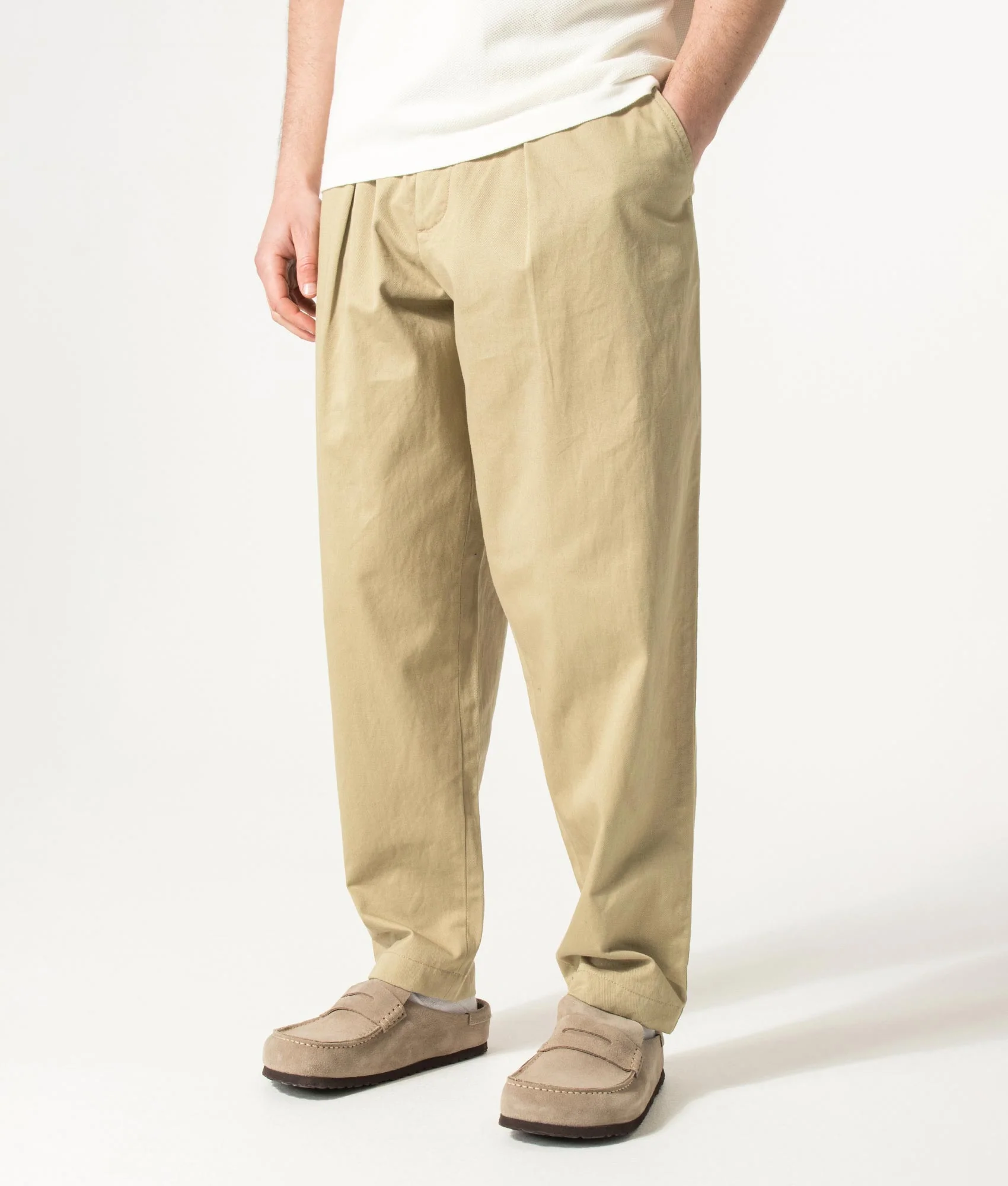 Loose Tapered Pleated Track Pants - Image 2
