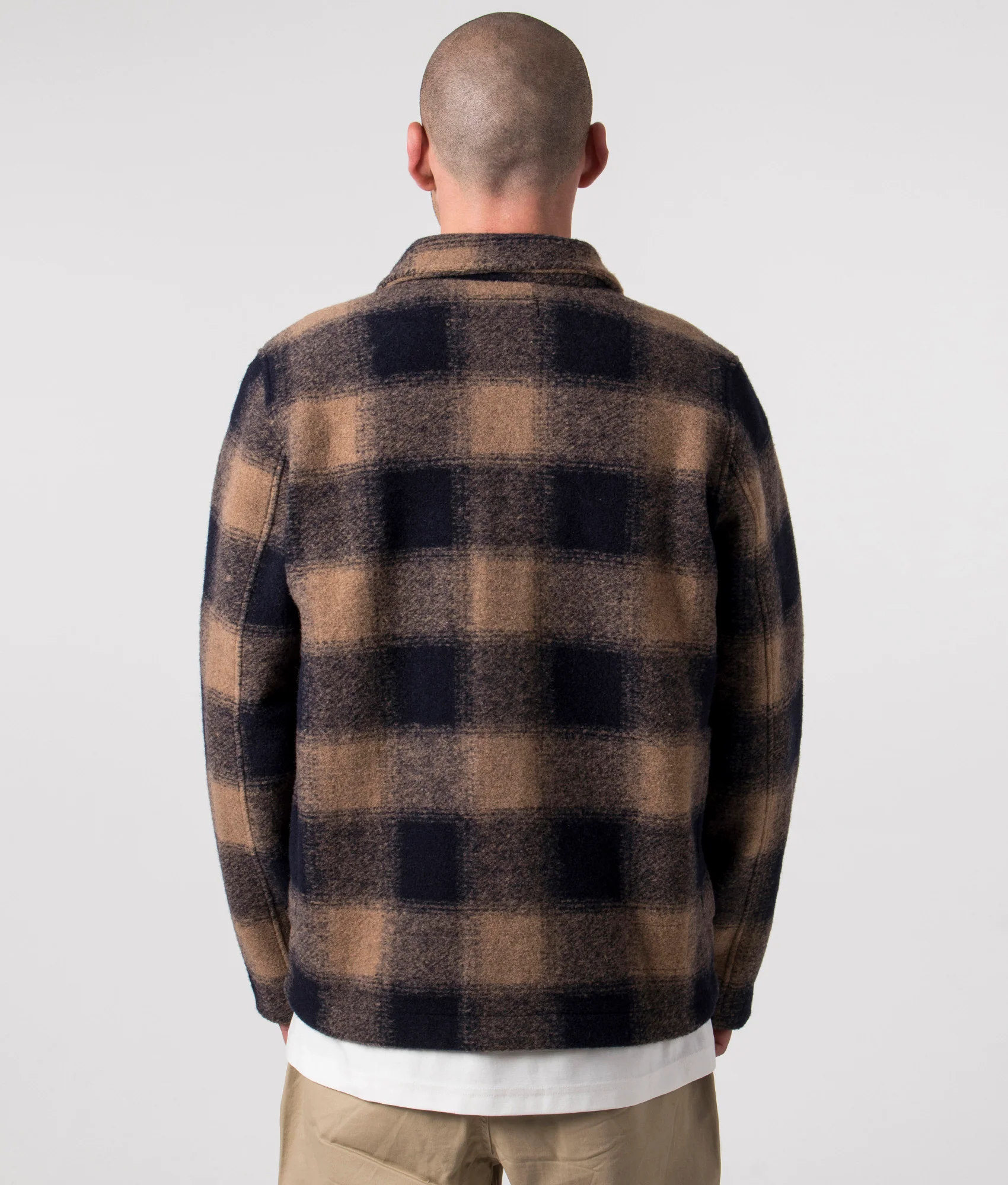 Relaxed Fit Merino Fleece Lumber Jacket - Image 3