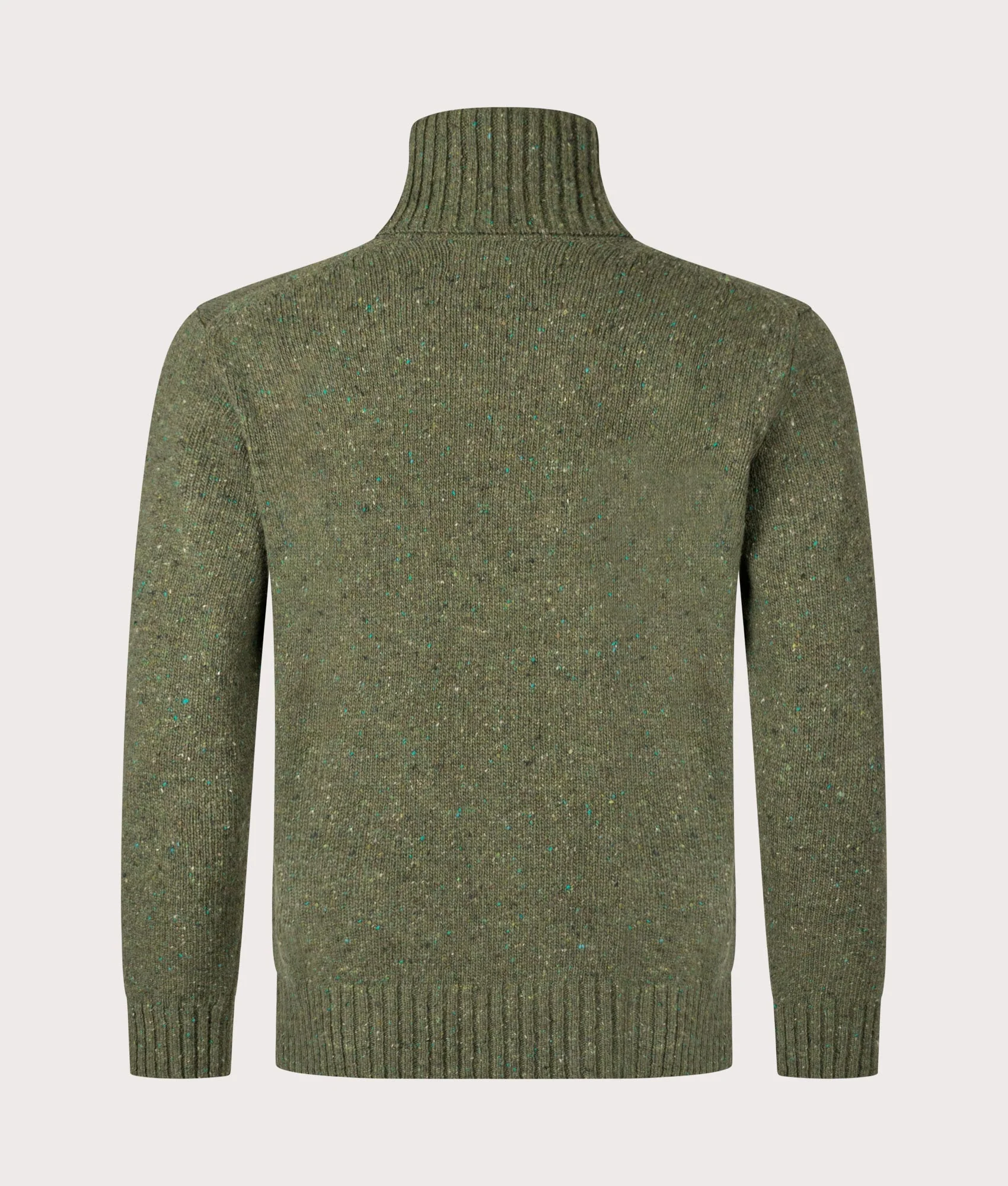 Tweed Knit Roll Neck Jumper - Image 3