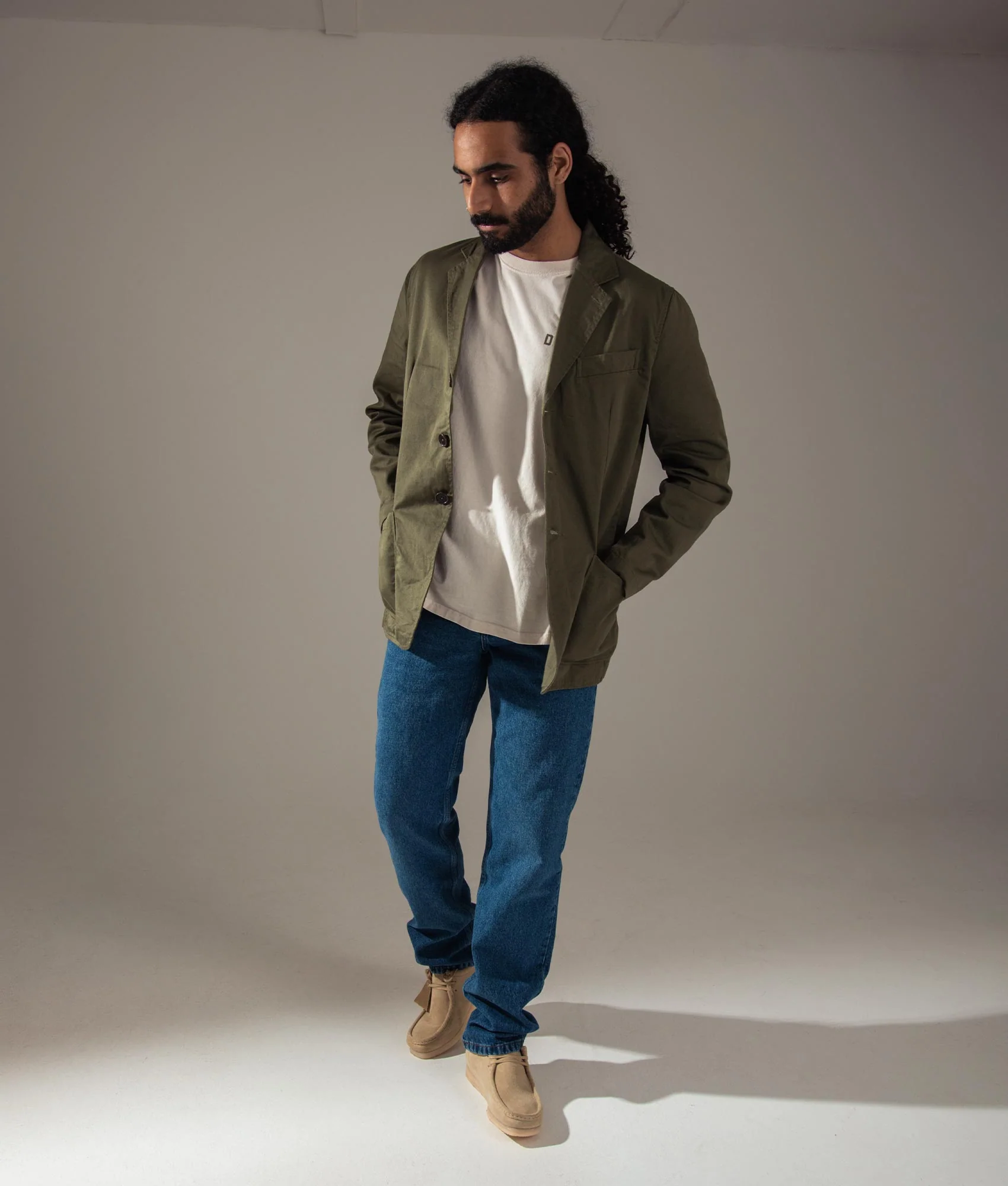 Twill Bakers Jacket - Image 2