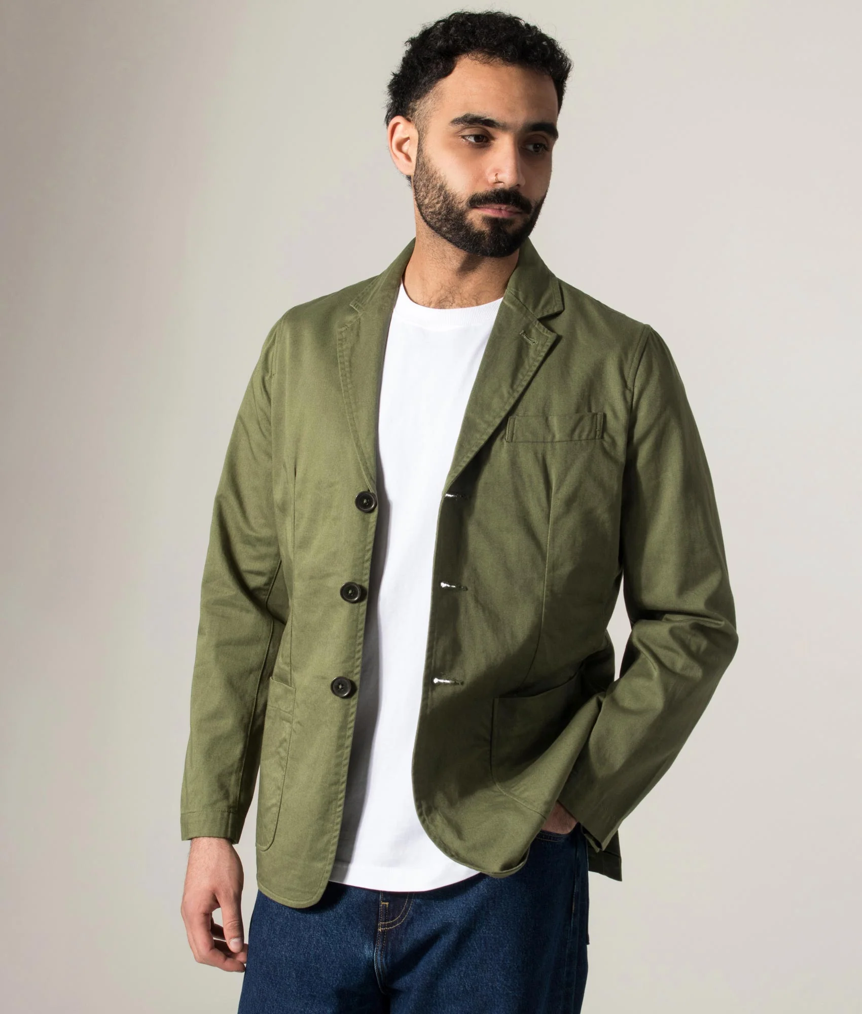 Slim Fit Twill London Jacket - Image 2