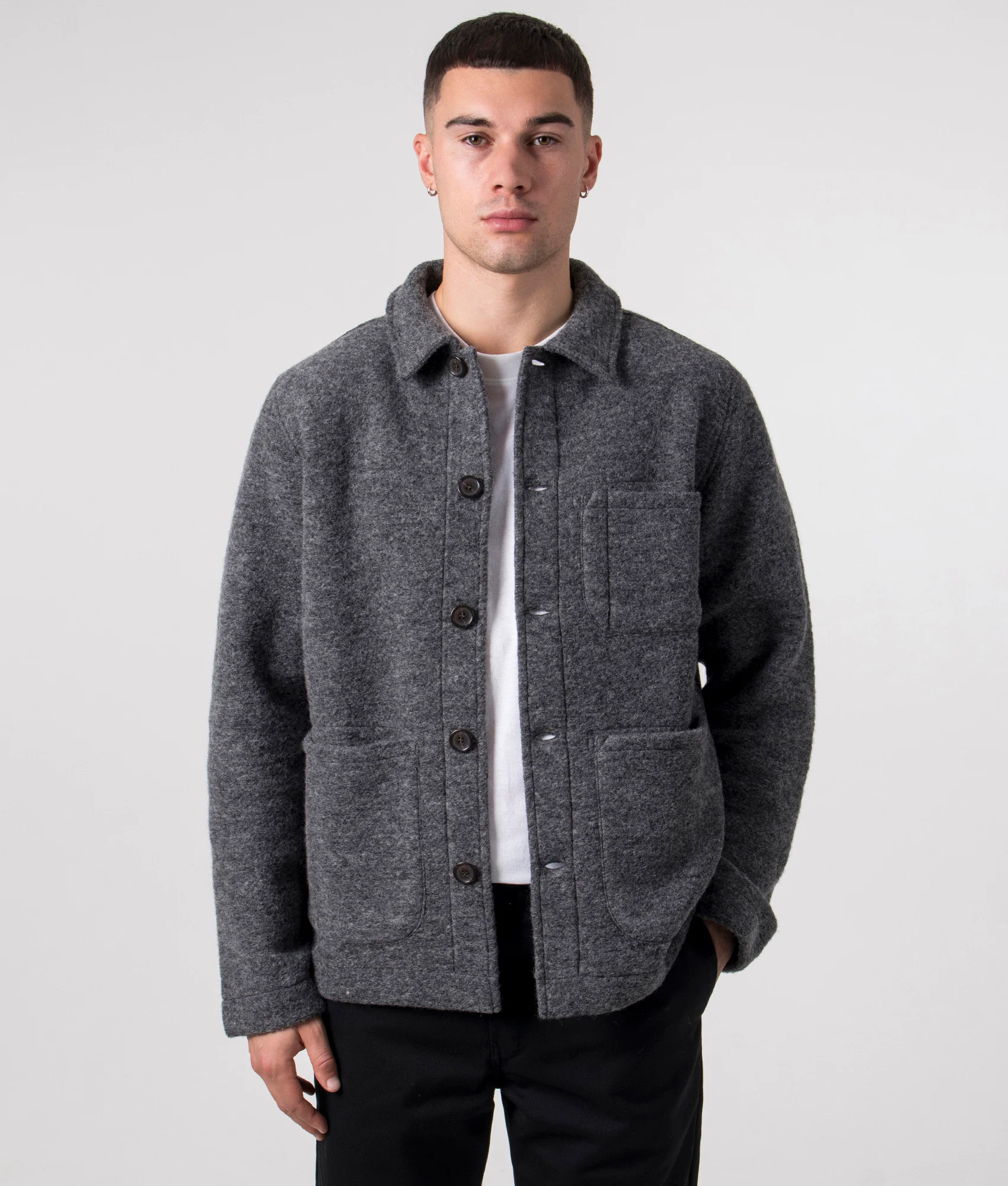 Oversized Fit Wool Field Jacket