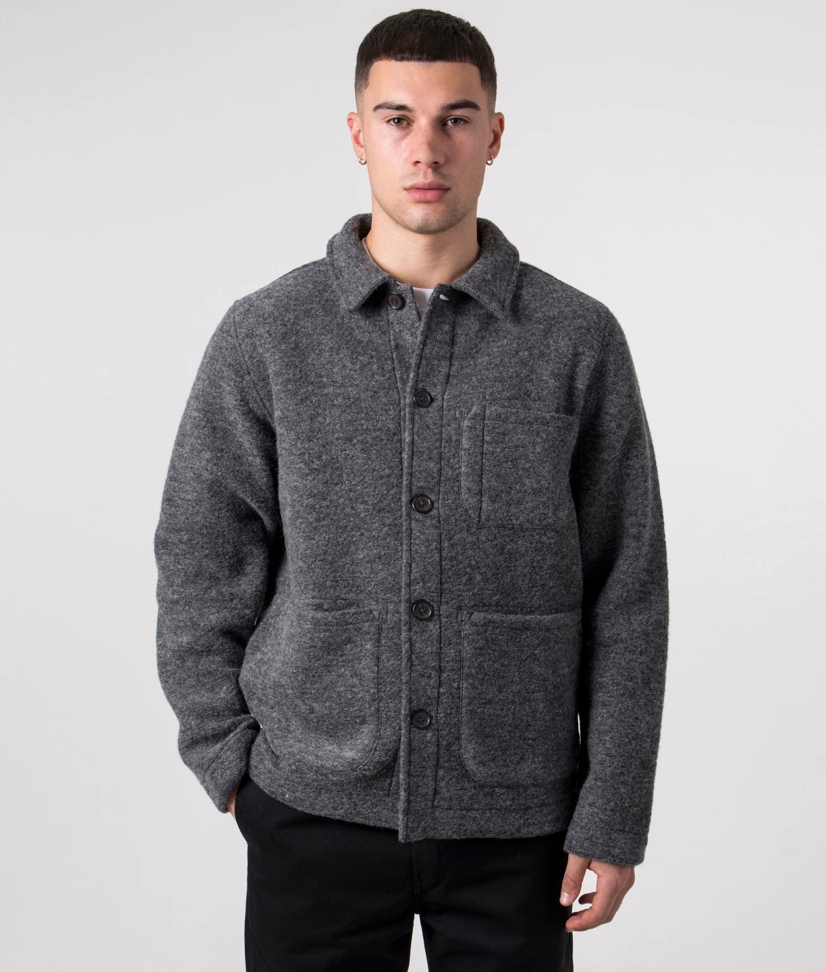 Oversized Fit Wool Field Jacket - Image 3