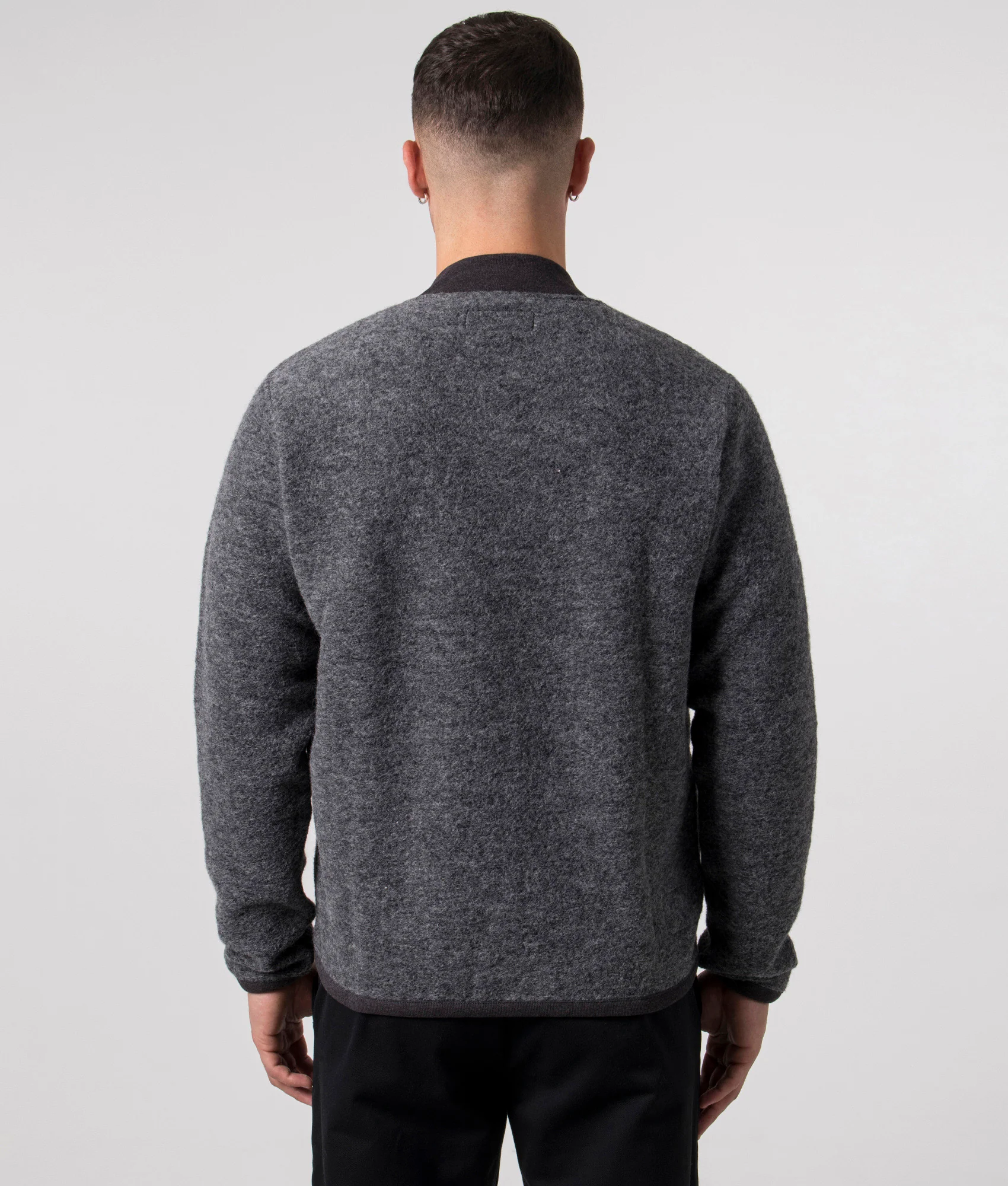 Wool Zip Bomber Jacket - Image 3