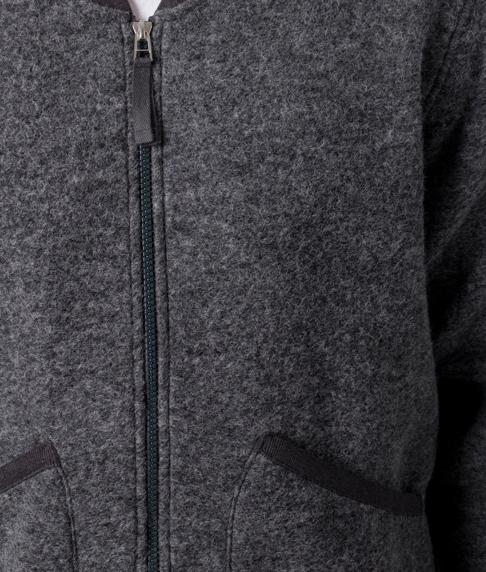 Wool Zip Bomber Jacket - Image 4