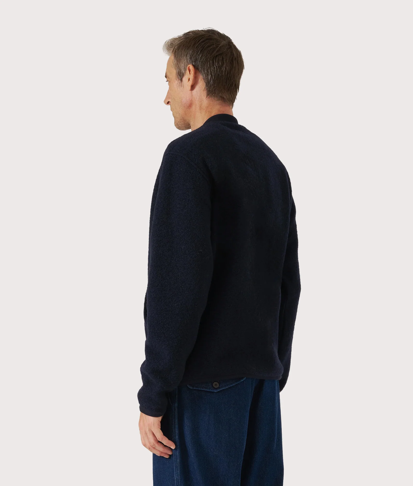 Wool Zip Bomber Jacket - Image 3