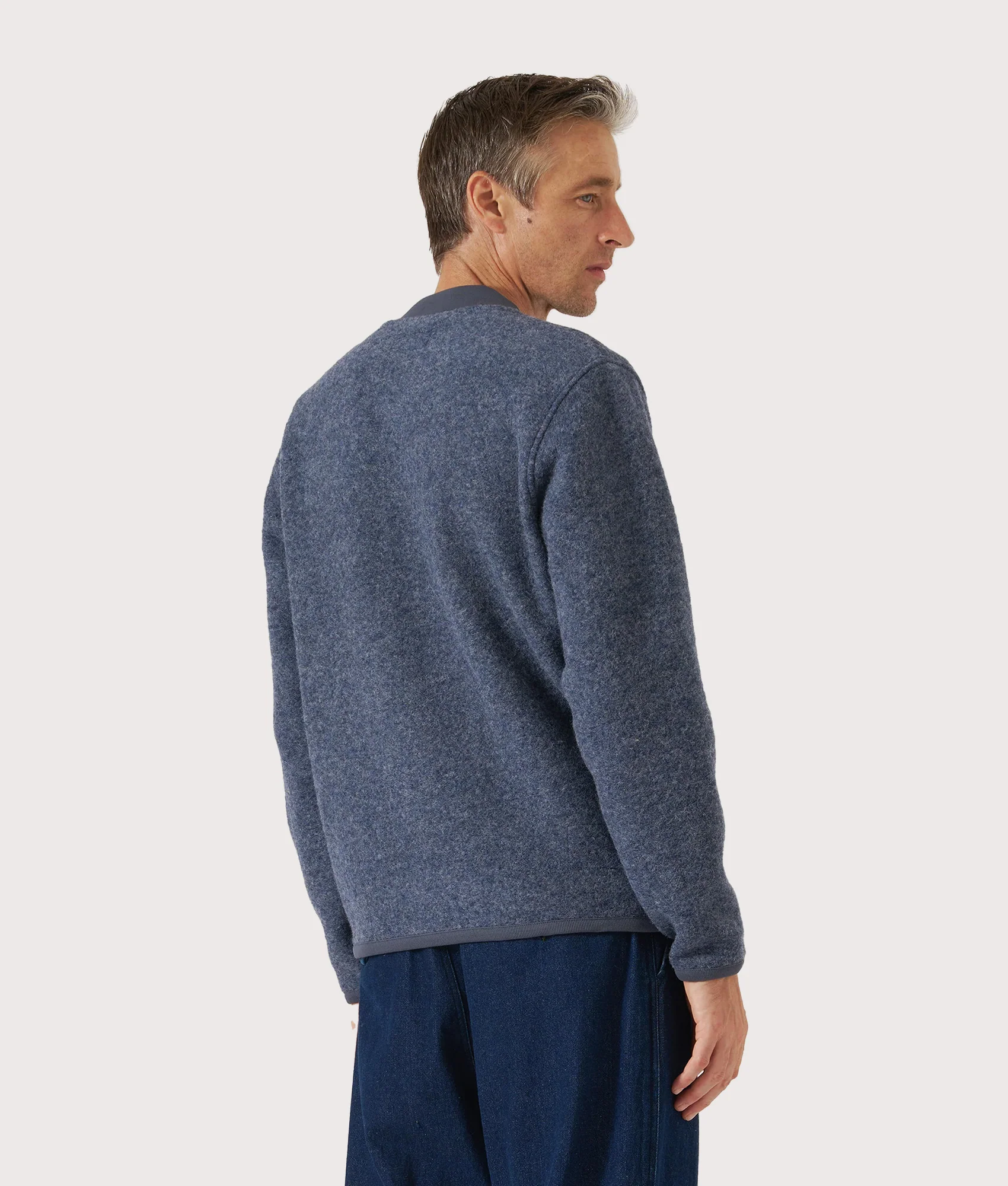 Wool Zip Bomber Jacket - Image 3