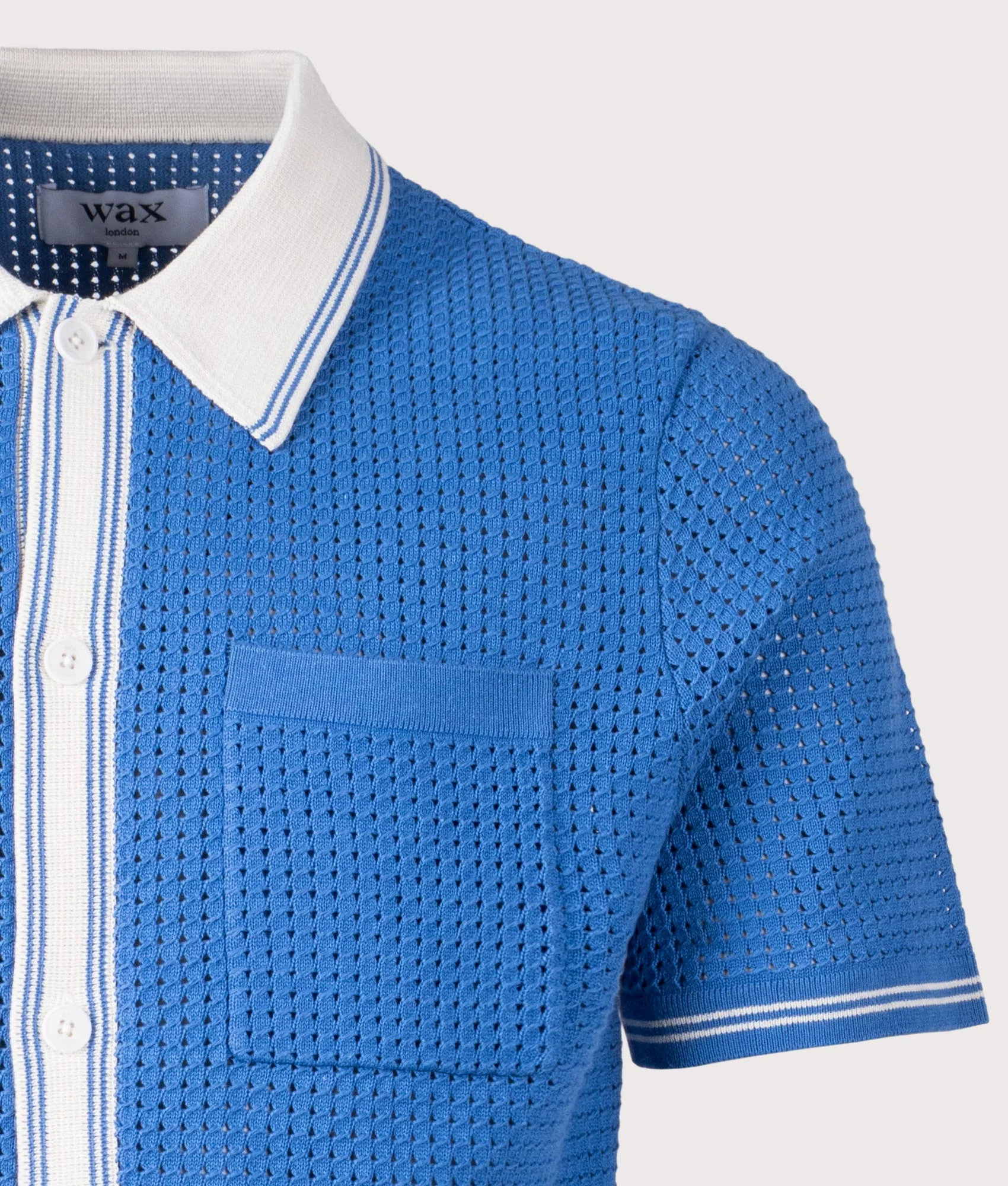 Belle Tipped Pointelle Short Sleeve Shirt - Image 3