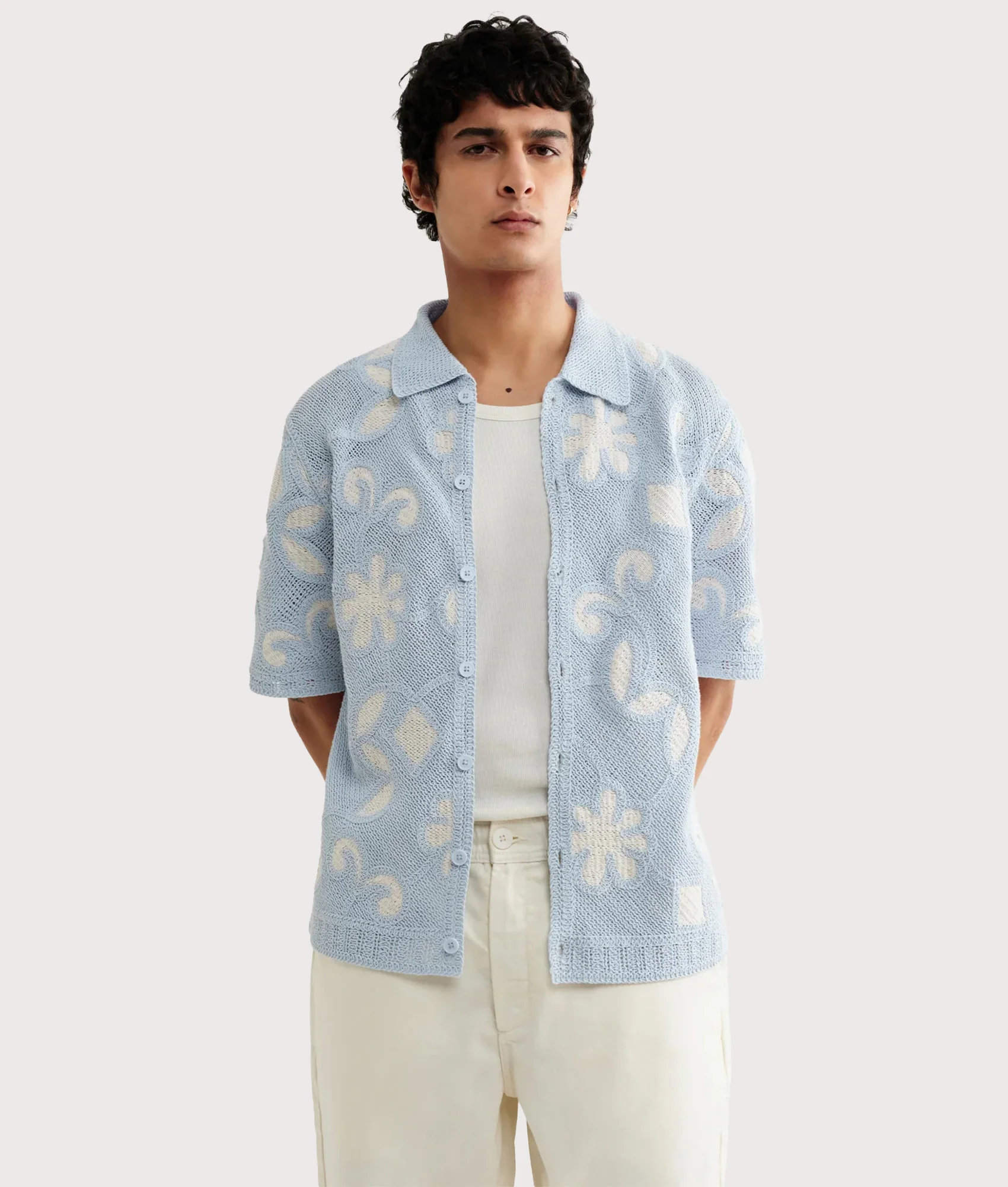 Porto Doodle Crochet Shirt - Image 3