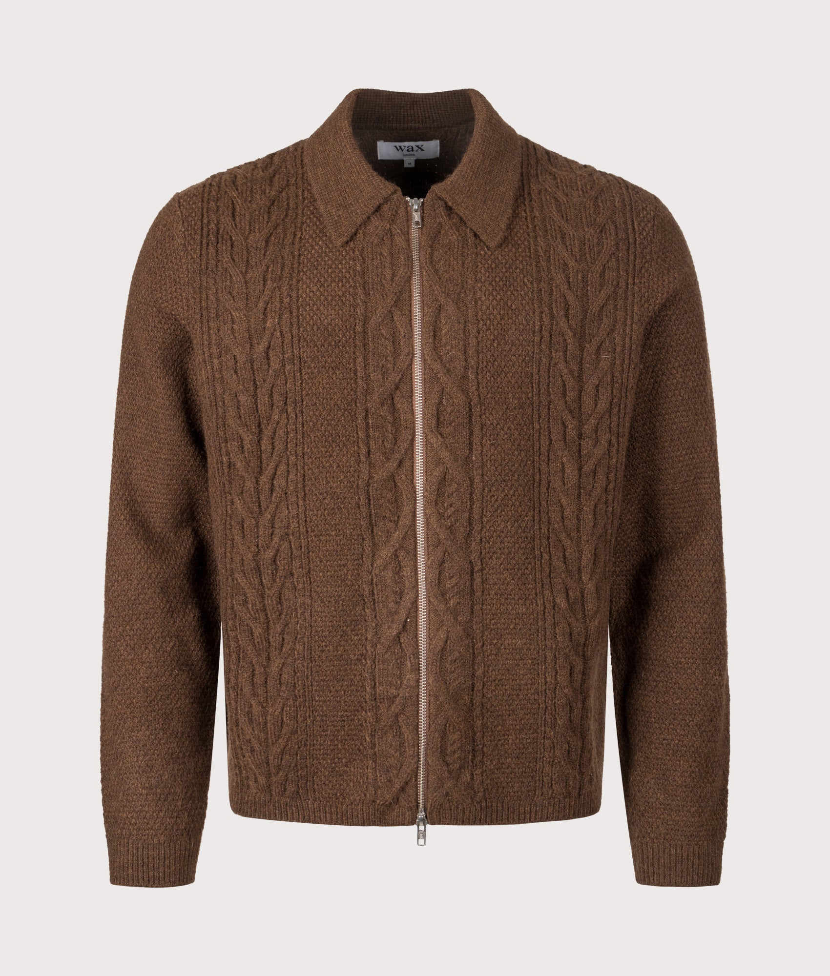 Relaxed Fit Friar Zip Knit Cardigan
