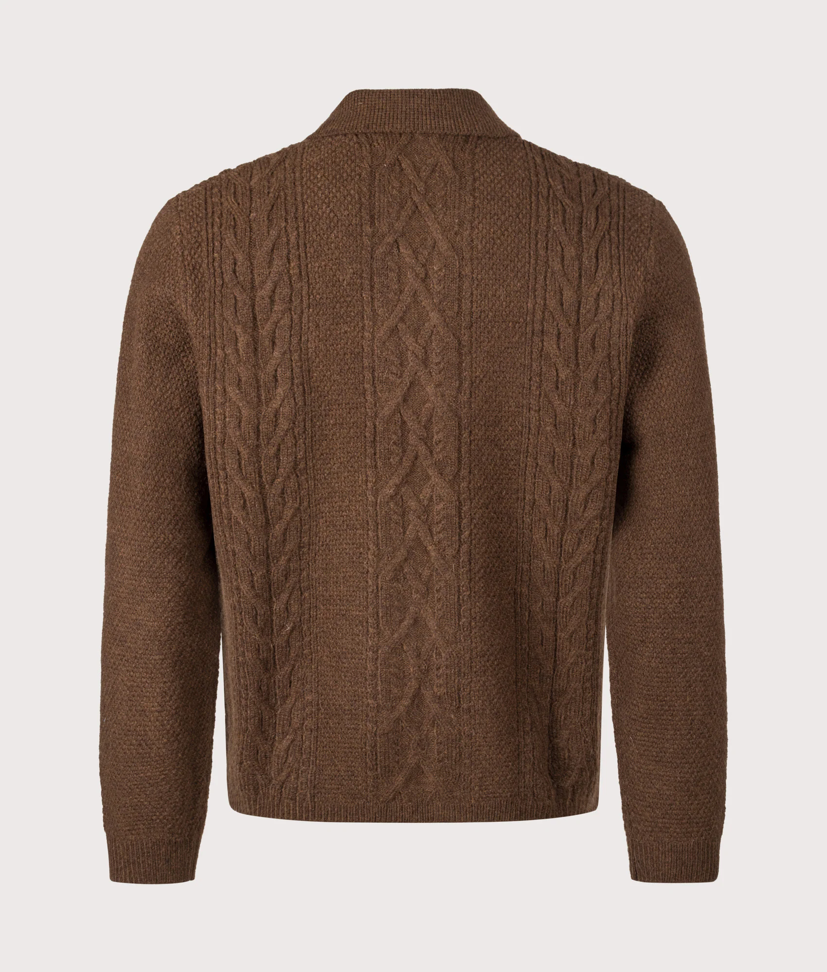 Relaxed Fit Friar Zip Knit Cardigan - Image 3