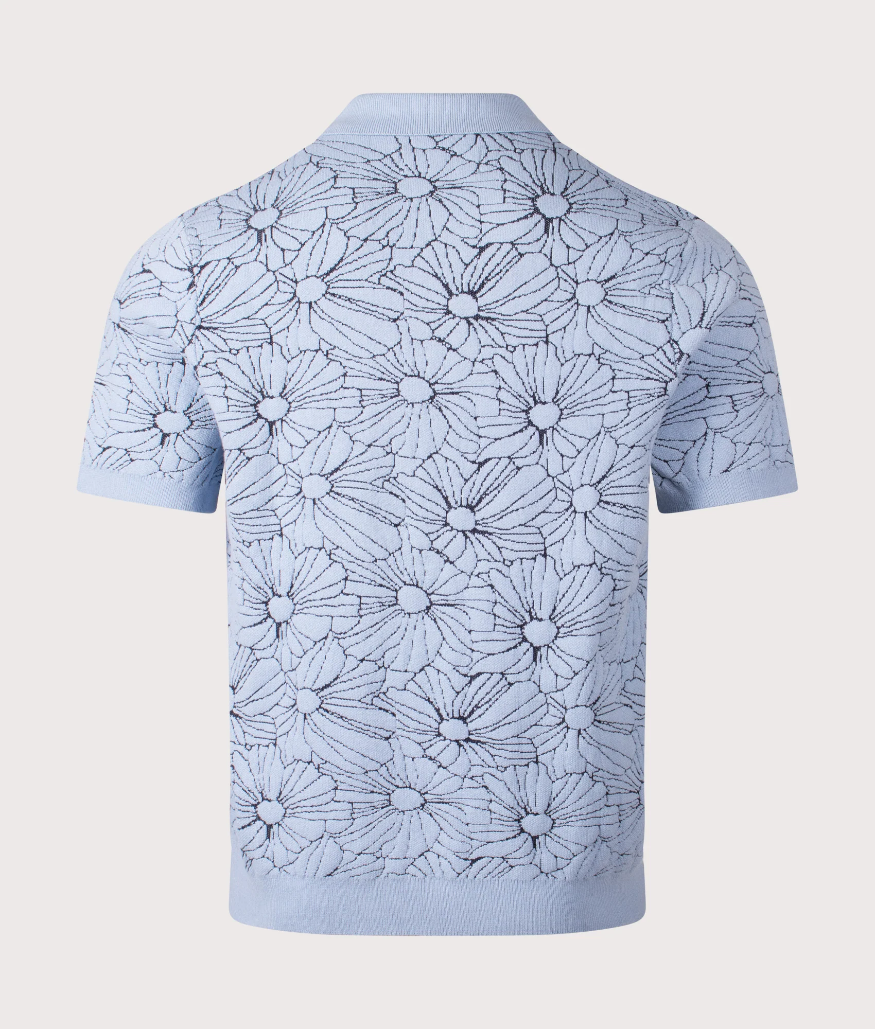 Tellaro Flower Jacquard Short Sleeve Shirt - Image 4