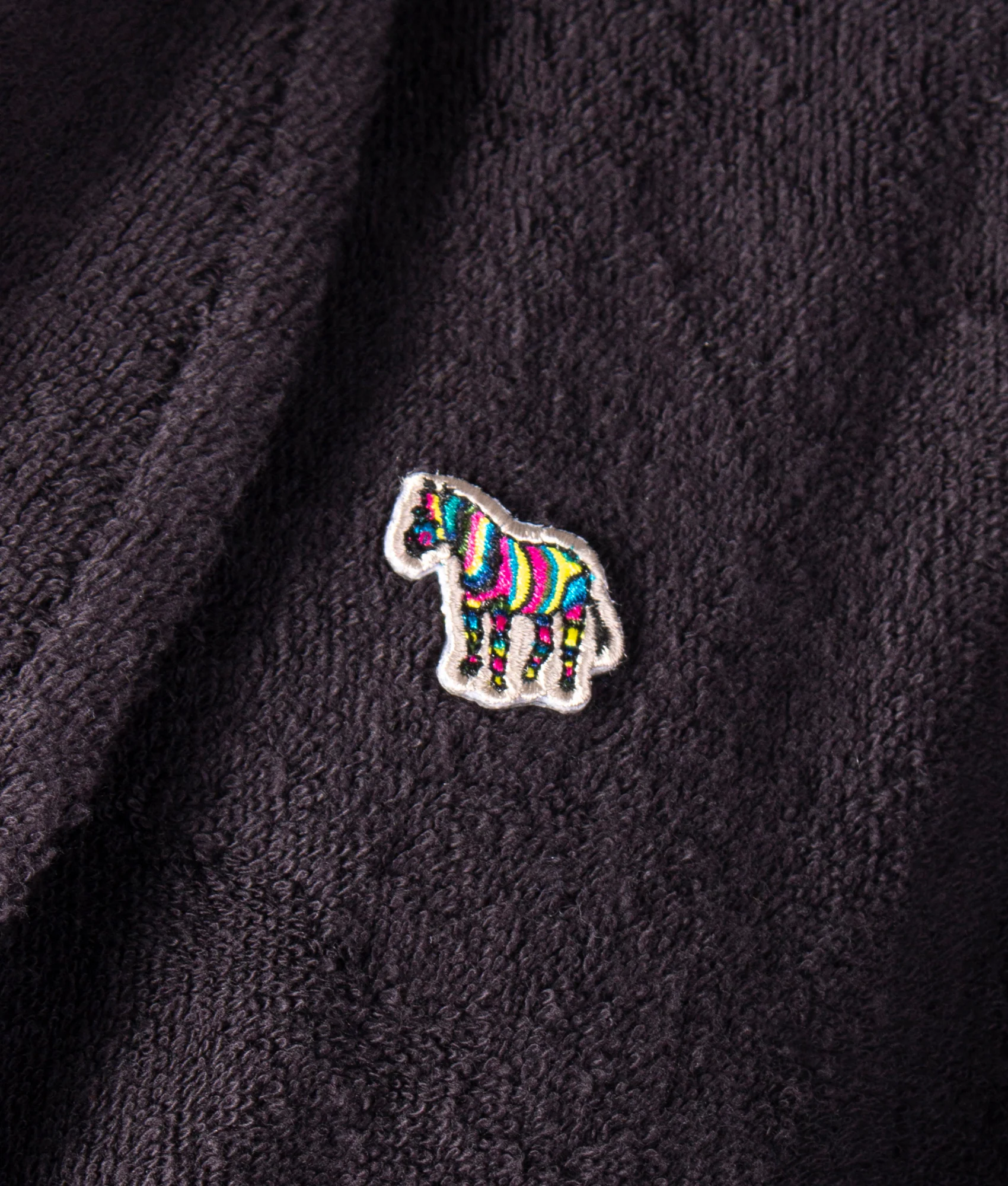 Regular Fit Zebra Woven Cotton Dressing Gown - Image 2