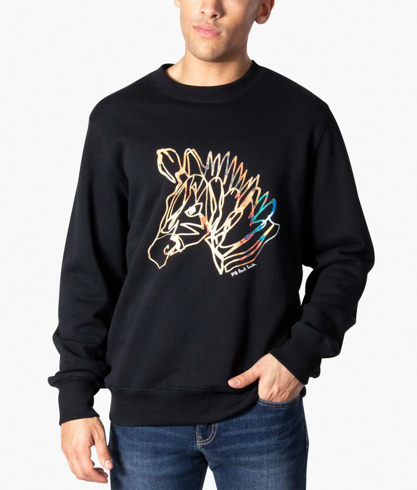 Regular Fit Zebra Head Sweatshirt - Image 4