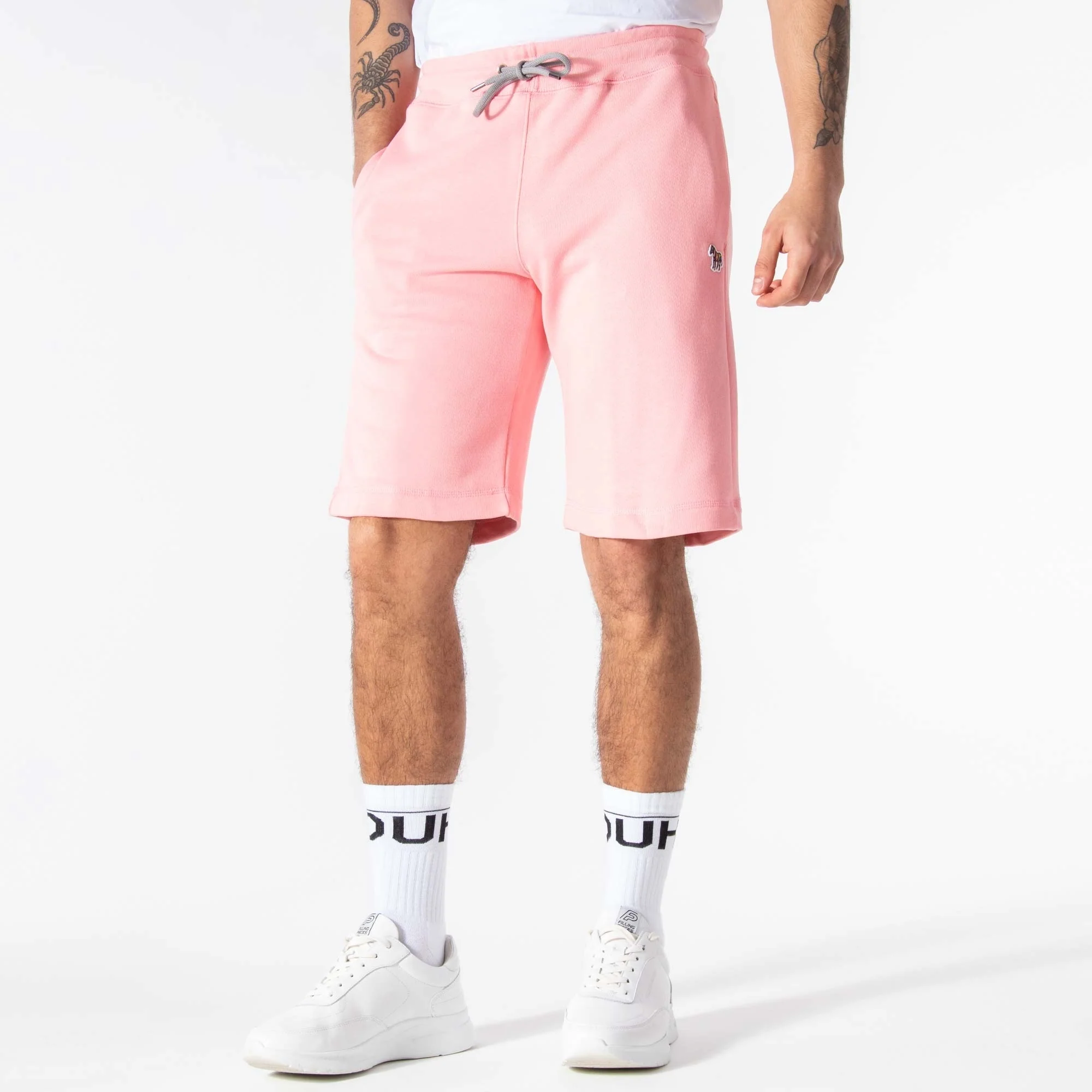 Regular Fit Zebra Logo Sweat Shorts