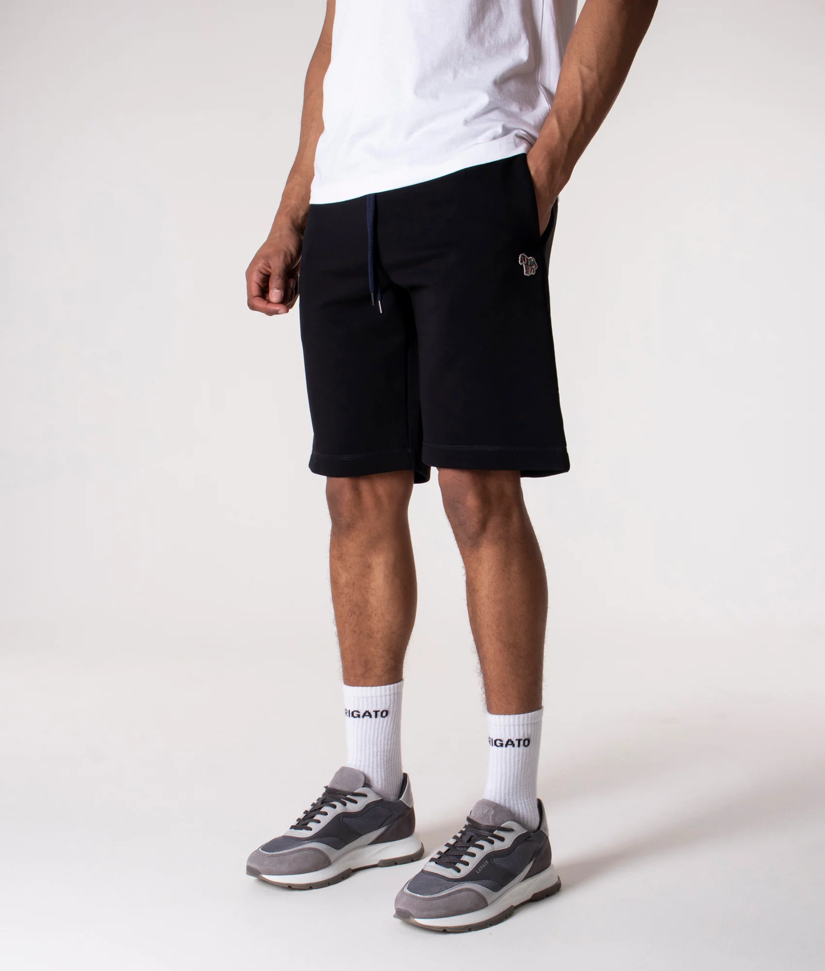Regular Fit Zebra Logo Sweat Shorts