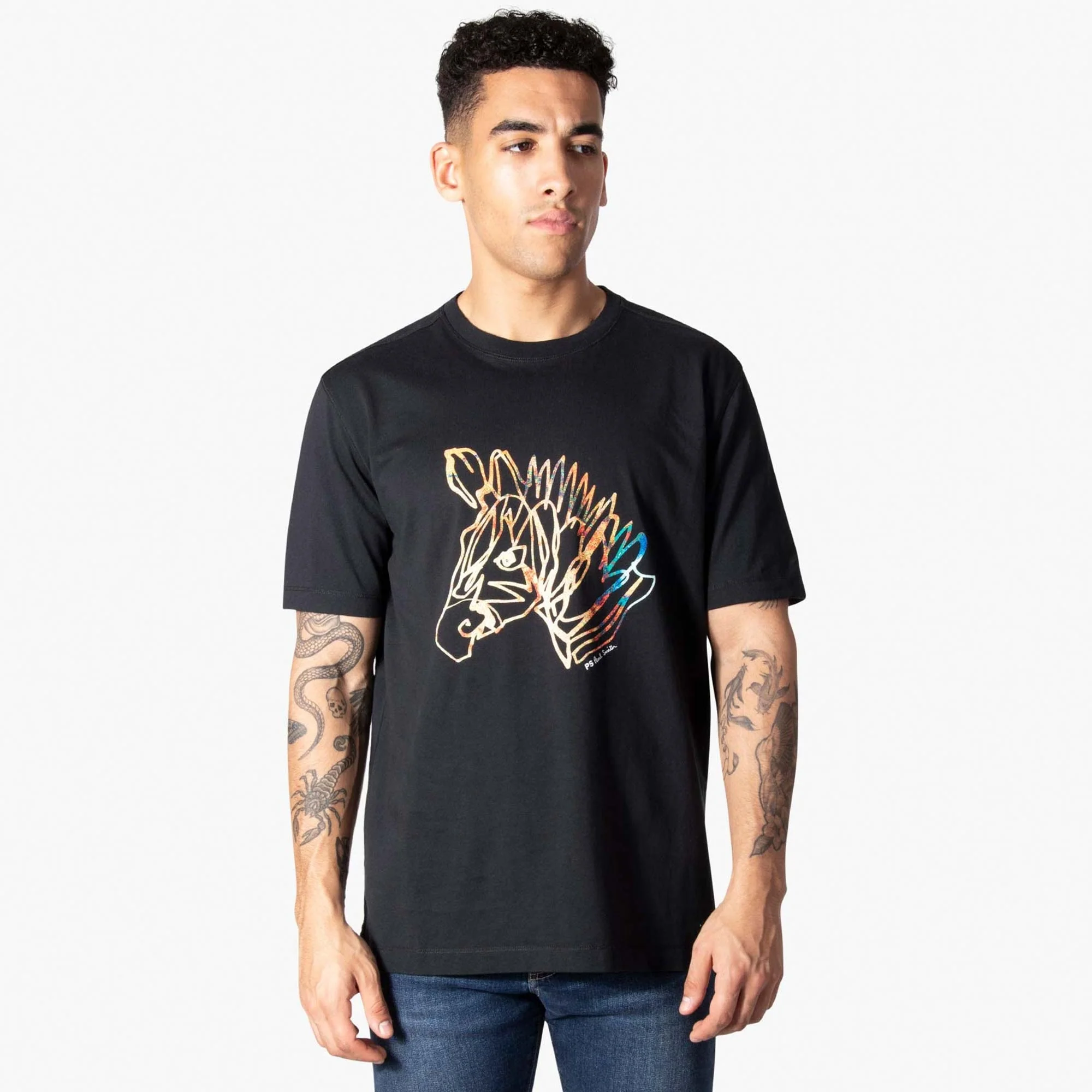 Regular Fit Zebra Print T-Shirt